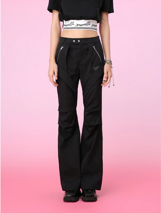 MUKZIN Black Classic All-match Thiner Fashion Pants