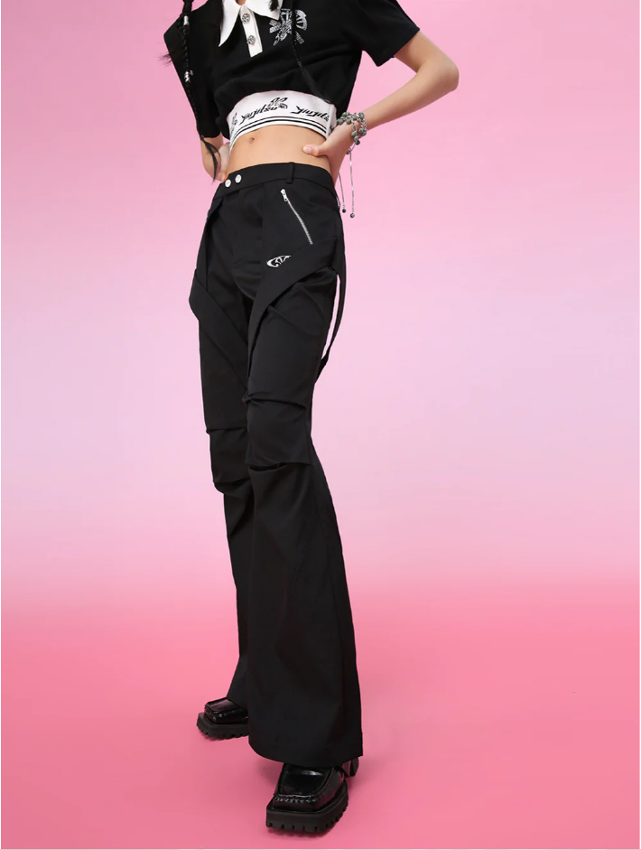 MUKZIN Black Classic All-match Thiner Fashion Pants